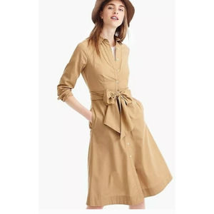 J. Crew SZ: 8 Khaki Shirt Dress